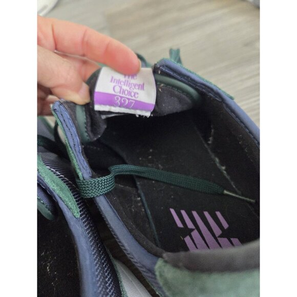 New Balance 327 Green/Purple Athletic Shoes. Mens 12. VGUC. Washed. Minor Dirt - Picture 6 of 7